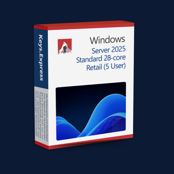 Server 2025 Standard Retail Key (5 PCs)